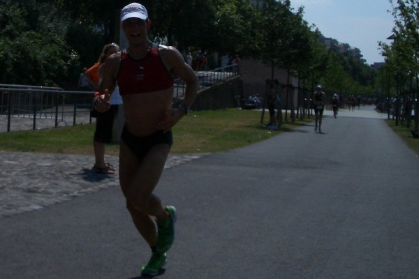 Immo bei der ersten Laufrunde